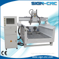 3d Multi head cnc router , multi spindle 4 axis cnc machine for mass process production line